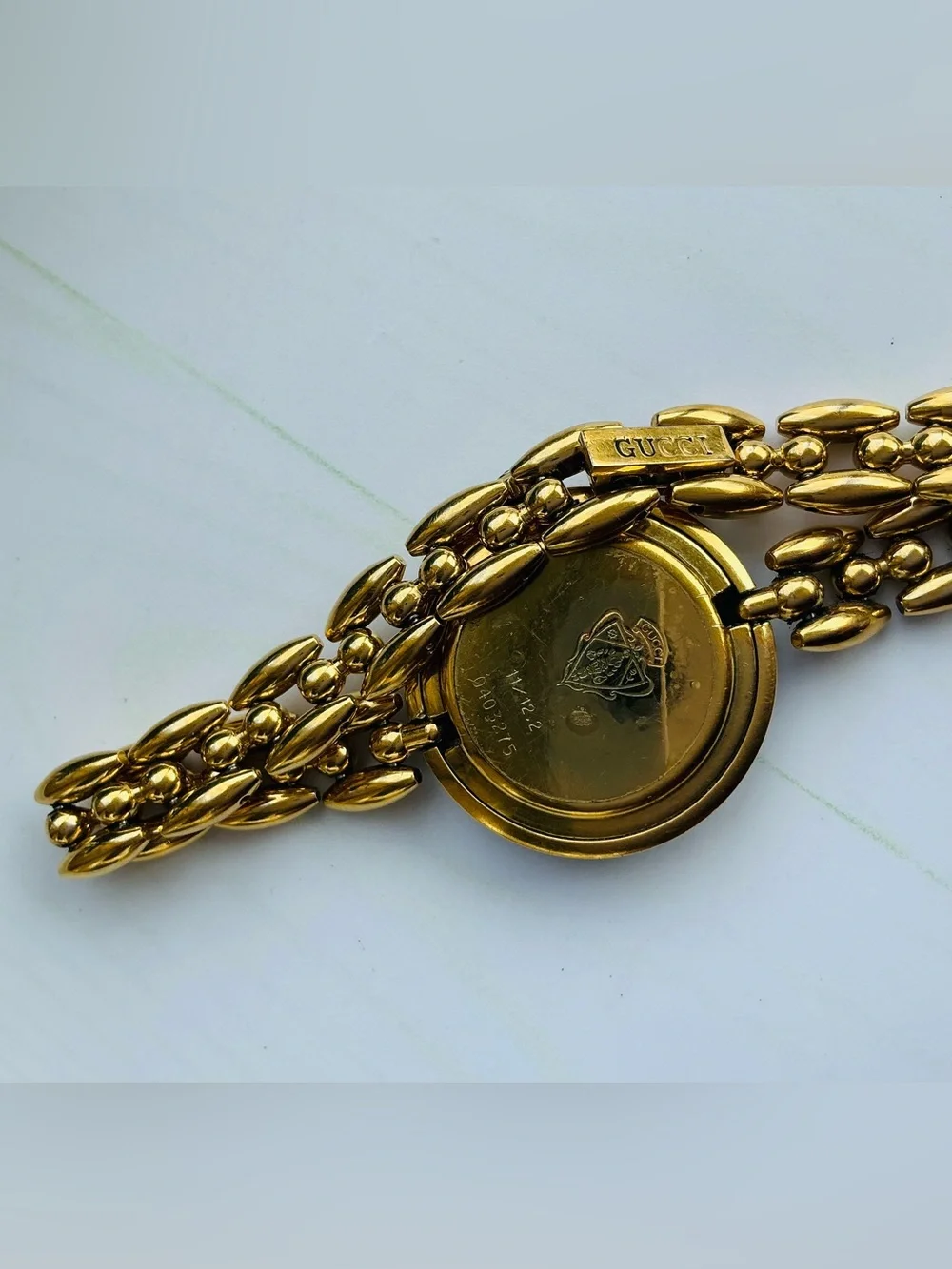 Gucci Gold Bracelet Watch with Interchangeable Colorful Bezels🔥🔥🔥